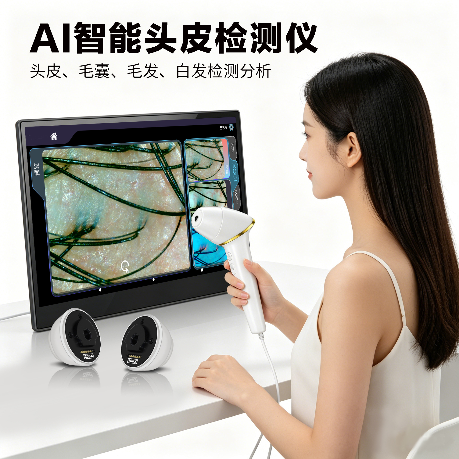 AI智能头皮检测仪